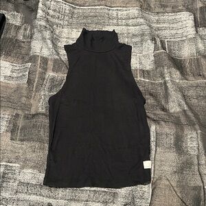 Vuori Black Sleeveless Turtleneck Top